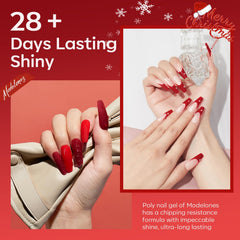 Gel poligel de Modelones con duración de hasta 28 días.