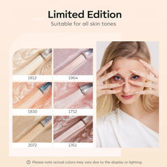 Modelones Gel Nude Brillo Rosado: brillo sutil para ocasiones formales