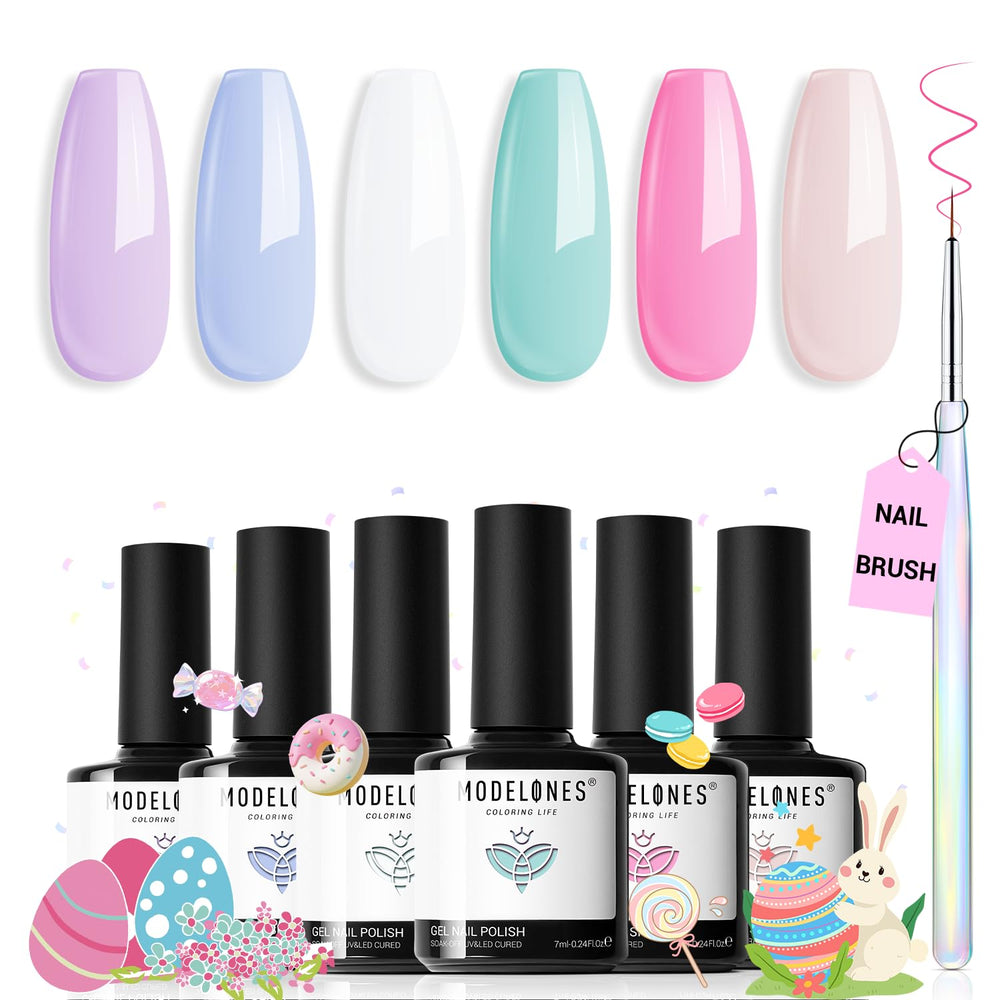 Modelones gel rosa suave para uñas elegantes y duraderas