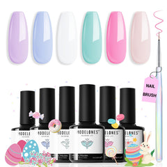 Modelones gel rosa suave para uñas elegantes y duraderas