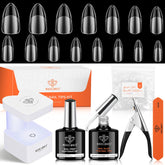 Modelones kit gel de uñas almendra 15 tallas para ajuste cómodo en casa.