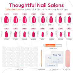 Modelones uñas almendra rosa neon para estilo llamativo.