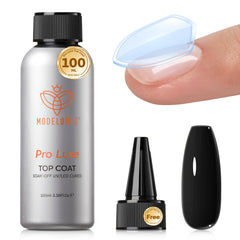 Modelones capa superior de gel vertido desde la botella para aplicación precisa