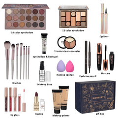 MONRUEVT paleta de sombras, tonos versátiles para estilos diarios y especiales.