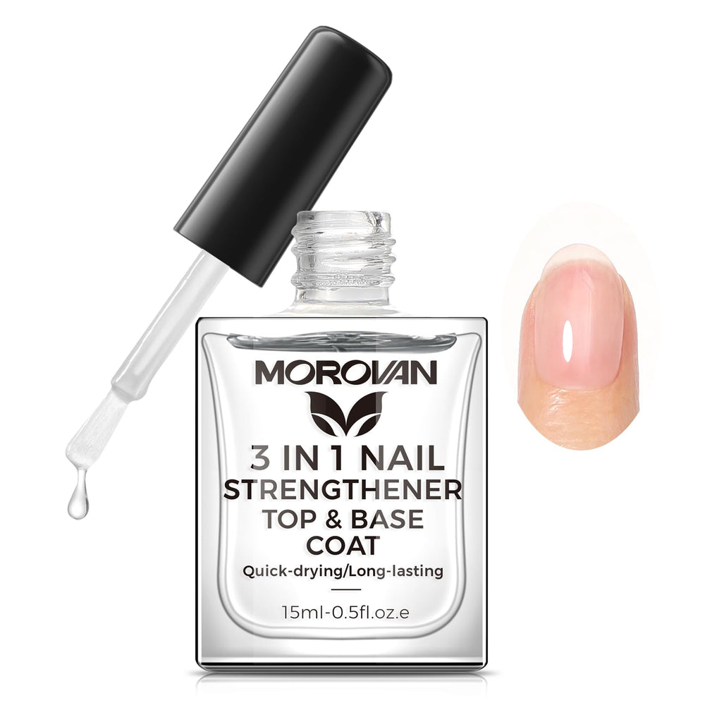 Morovan Base Coat: botella de aplicación para fortalecer uñas