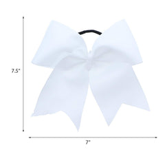 Motique Accessories lazo jumbo blanco con colas, uso rápido y sencillo en peinados diarios.