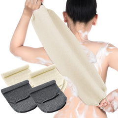 Moukeren exfoliante espalda con manijas, 4 pack, facilita limpiar la espalda.