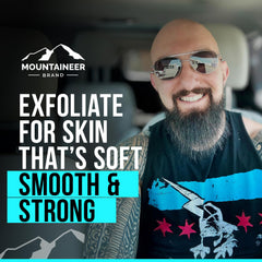 Mountaineer Brand aplicación suave exfoliante para cara y cabeza, uso cómodo.