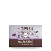 Barra de Jabón Lavanda de Mrs. MEYER'S, primer plano para manos y cuerpo