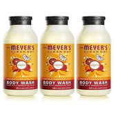 Mrs. Meyer's Clean Day gel de ducha Clementina, paquete de tres, para lavado suave y refrescante.