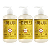 Jabón líquido Mrs. Meyer's Clean Day pack 3 para manos