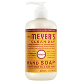 Jabón de manos MRS. MEYER'S CLEAN DAY Clementina en botella, limpieza suave.