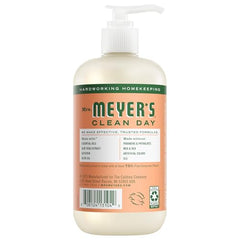 Etiqueta de Mrs. Meyer’s Clean Day con geranio notas aromáticas y ingredientes naturales