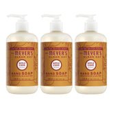 Jabón de manos MRS. MEYER'S CLEAN DAY Sidra de Manzana en botella 3-pack, aroma agradable.