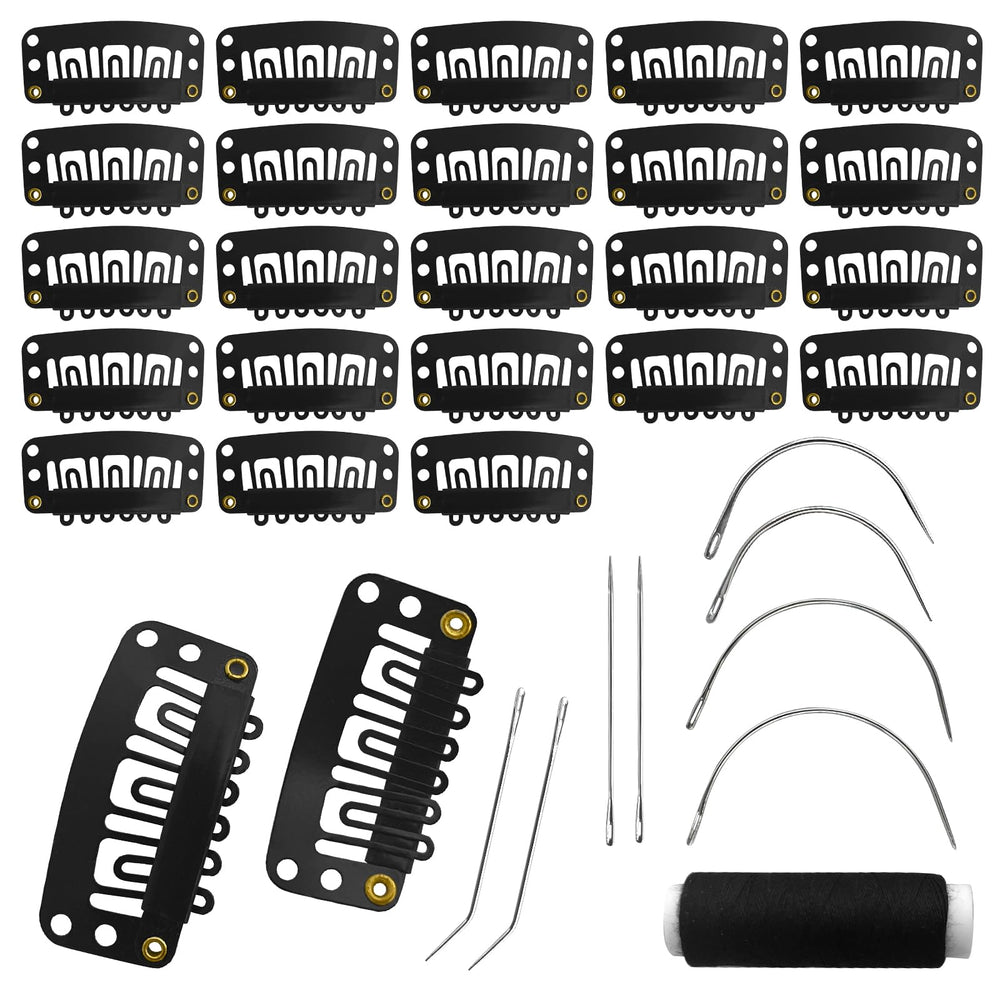 Clips U de 32 mm de MUIIGOOD para fijar pelucas con seguridad.