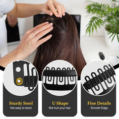 Conjunto de accesorios para pelucas de MUIIGOOD con 25 clips para fijar piezas.