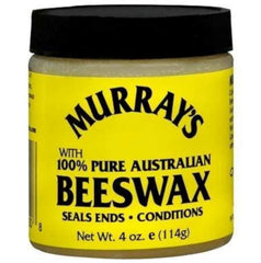 Murray's cera de abejas 4 onzas en lata, cera fuerte para definir peinados.