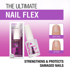 Nail Tek Hydrate Formula 4, uñas hidratadas y fortalecidas para uso diario.