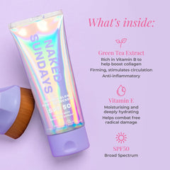 Naked Sundays SPF50 textura suave para uso diario.