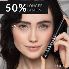 Pestañas extendidas con Nanolash, aspecto más definido.