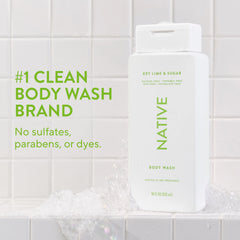Native Body Wash fragancia lima verde y azúcar para una experiencia refrescante