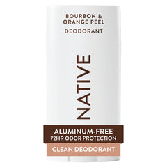 Native desodorante Bourbon y naranja: barra suave para uso diario.