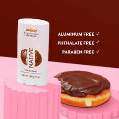 Ingredientes limpios de Native Dunkin Boston Kreme, cuidado suave para la piel