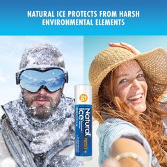 Natural Ice Balsamo labios protege la piel y barrera contra elementos ambientales