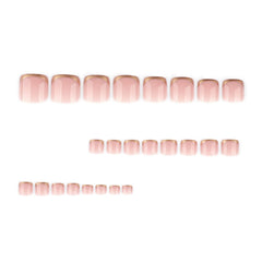 NBNTGH uñas Frances doradas con cobertura total para acabado brillante.