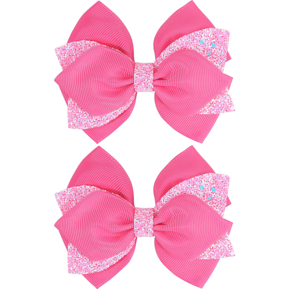 Lazo de NCMAMA brilla en rosa, ideal para conjuntos festivos