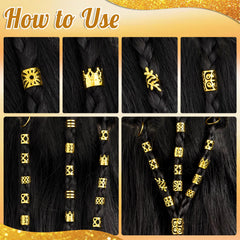 NEBURORA caracoles dorados para cabello, aportan brillo sutil a tu peinado.