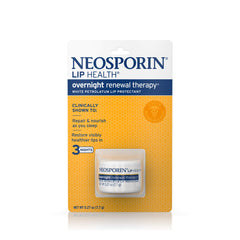 Con Neosporin, labios secos pueden lucir más saludables tras la noche.