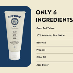 Neptune Sunscreen sin residuo blanco, acabado natural para cualquier tono.