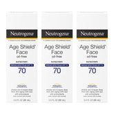 Neutrogena Age Shield: botella de protector SPF70 para uso diario