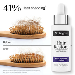 Neutrogena Hair Restore, aplicación en cabello, acondicionador que reduce quiebre y aporta volumen.