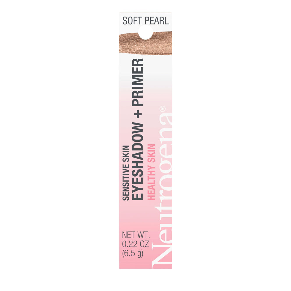 Neutrogena Sombra + Primer en Perla Suave, empaque compacto para piel sensible.