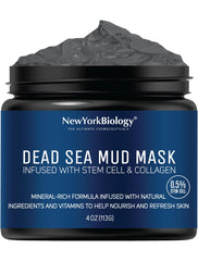 New York Biology Mascarilla barro muerto rostro: purifica poros y deja piel suave