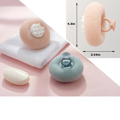 Cepillo exfoliante Newrichbee genera espuma suave al usar jabón