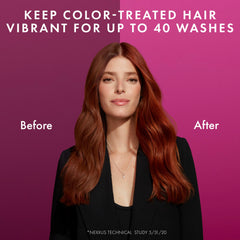 Nexxus Color Assure Proteinfusion nutre el cabello teñido sin recargar.
