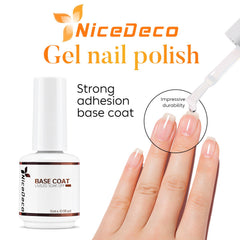 Nicedeco manos con uñas brillantes, aspecto profesional.