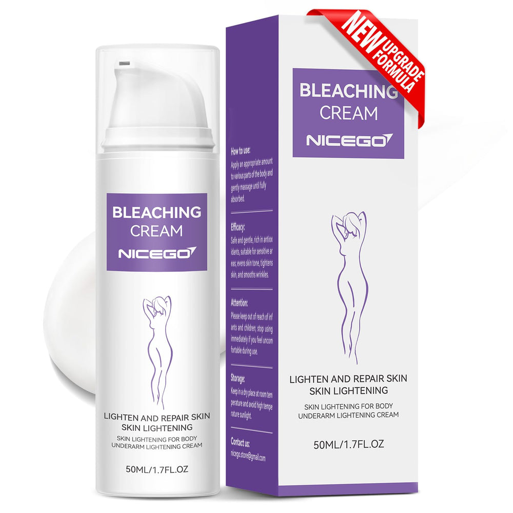 Caja de NiceGo Skin Bleaching Cream, inicio de rutina de cuidado de manchas