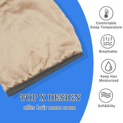 NICPOO bonete seda-interior-satin protege el cabello con suavidad