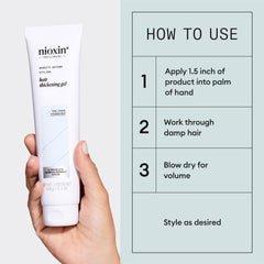 Textura suave de Nioxin Density Defend deja cabello sedoso