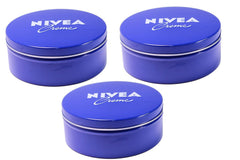 Crema NIVEA Original Alemana, empaque de 3, ideal para hidratación diaria de la piel