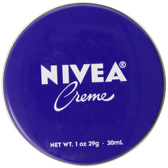 NIVEA crema piel 30 ml en lata cierre, hidratación profunda para piel seca