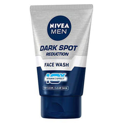 Etiqueta frontal de NIVEA Men Dark Spot Wash con indicaciones de uso