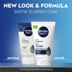 Textura espumosa suave de NIVEA MEN limpia sin irritar la piel sensible.