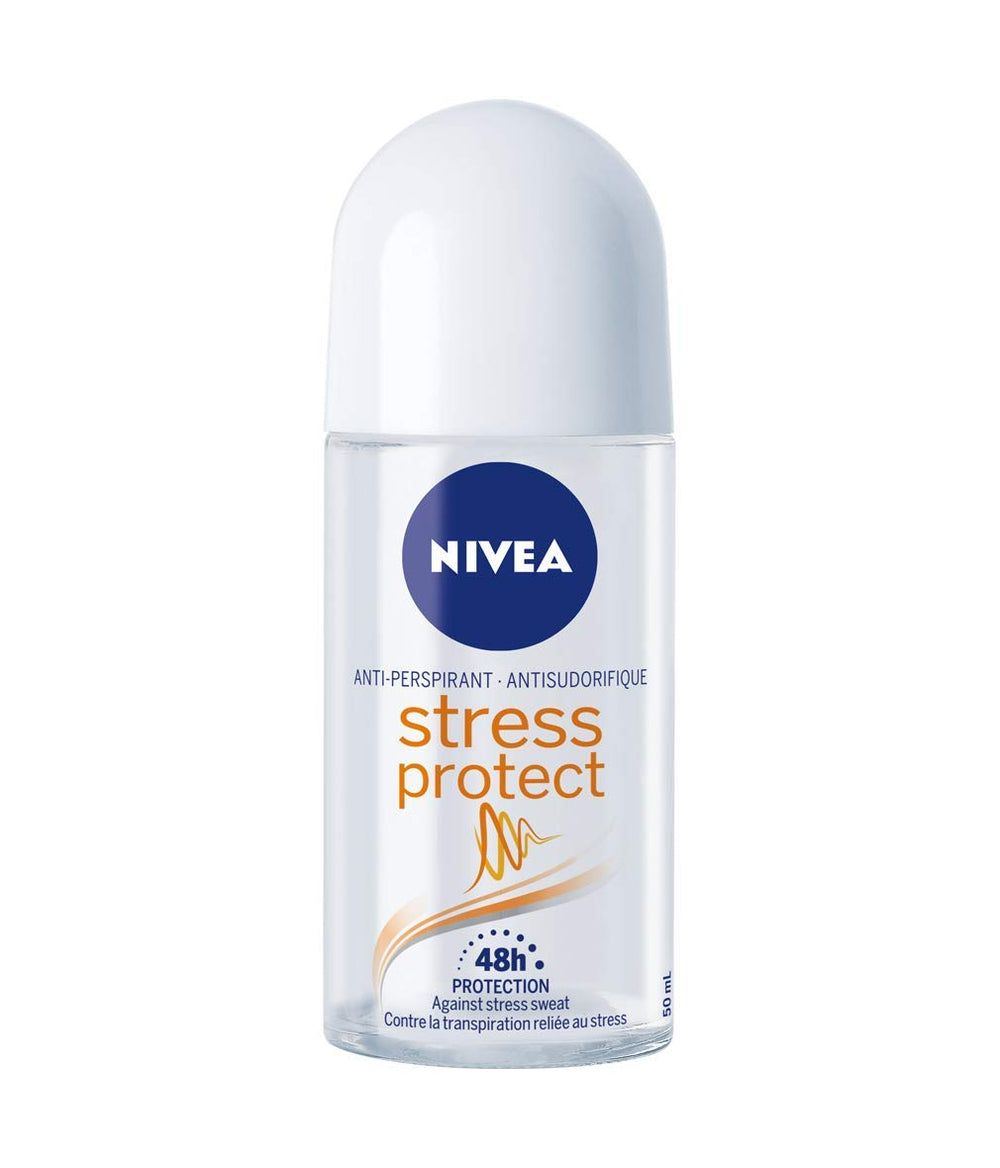 NIVEA Stress Protect Zinc Complex Desodorante Roll-On, protección duradera para el estrés.