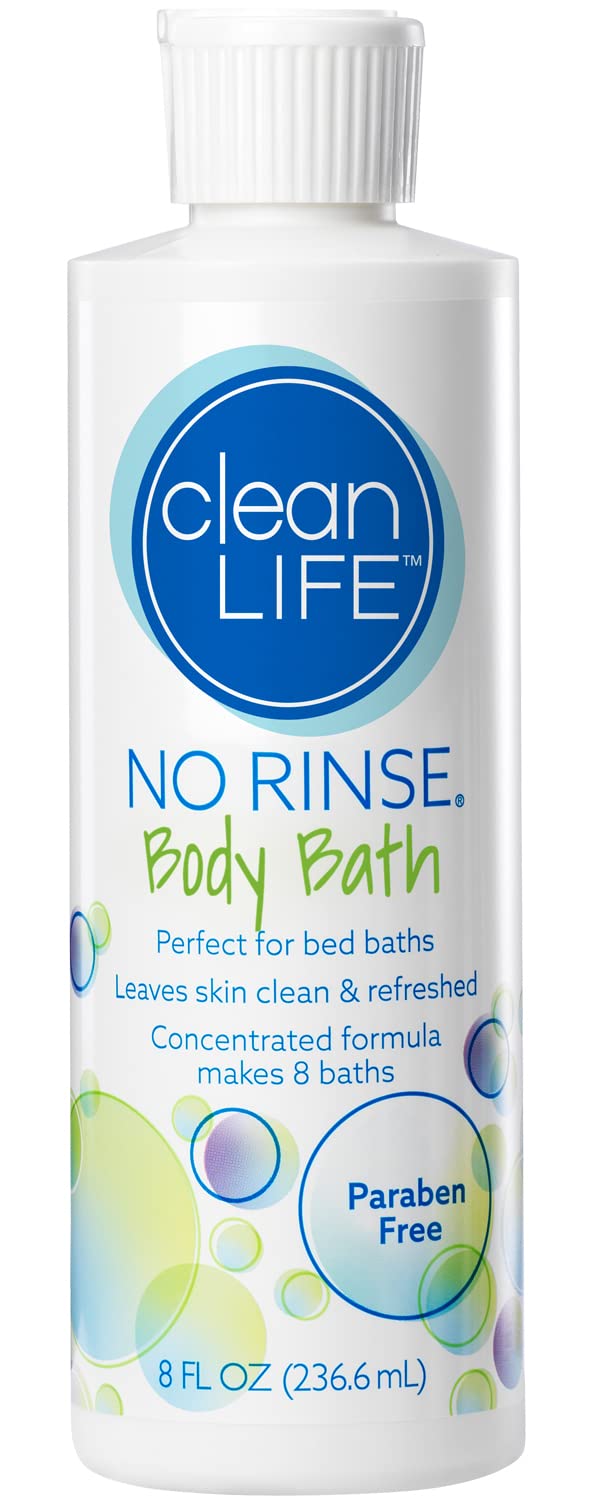 No-Rinse Bano Cuerpo Concentrado para lavado sin agua, práctico y económico.