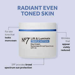 No7 Lift & Luminate crema noche con colágeno, hidratación nocturna